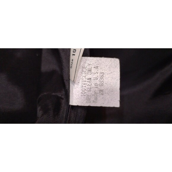 Suitables Blazer Womens 10 Royal Blue Black Plaid Edwardian Cut 1 Button Lined - Picture 6 of 8